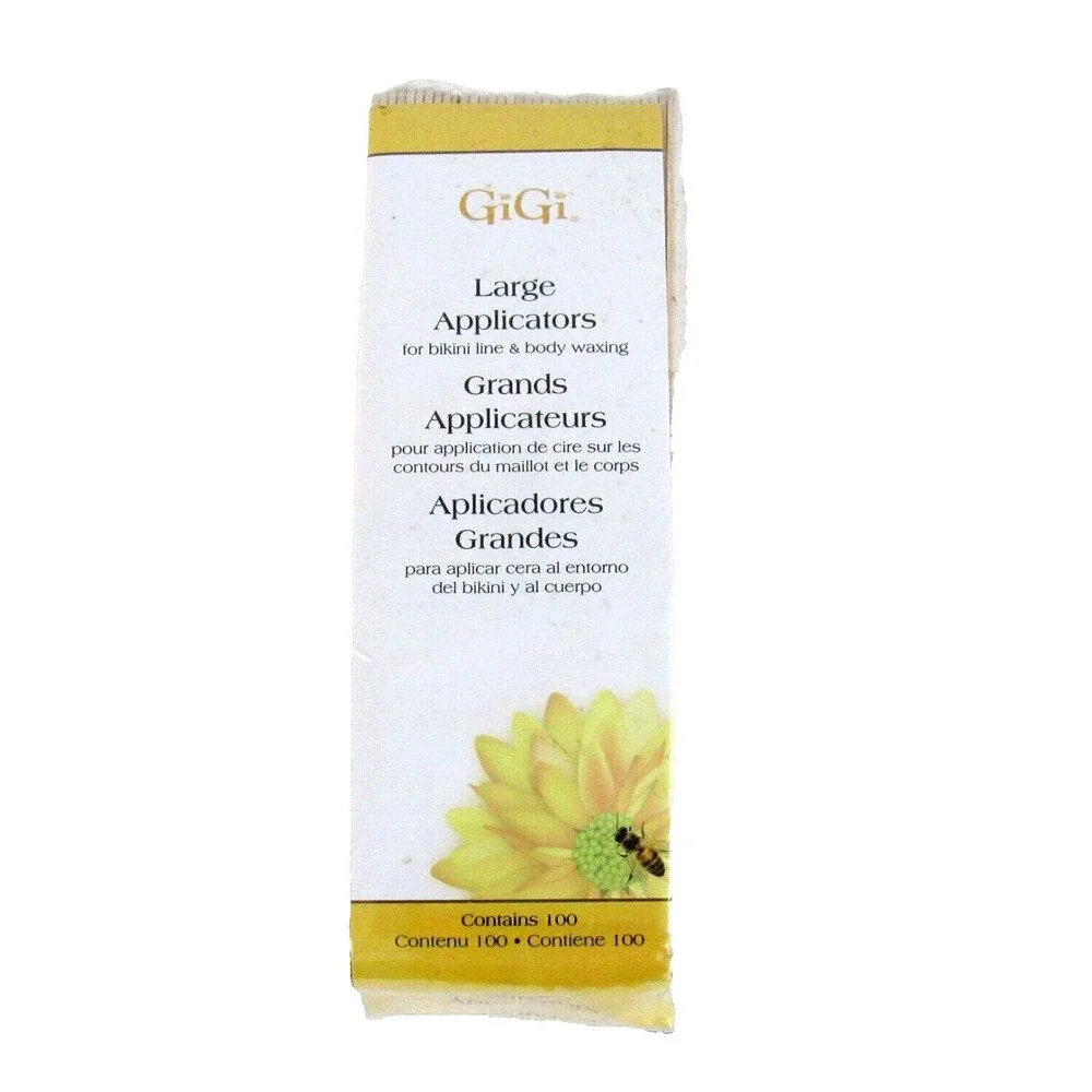 GiGi Large Applicators for Bikini & Body Waxing 100 Applicator Sticks
